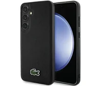 Etui i futerały do telefonów - Lacoste LCHMS24MPVCK Hardcase Iconic Petit Pique MagSafe do Samsung Galaxy S24+ Czarny - miniaturka - grafika 1