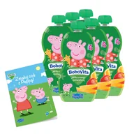 Desery dla dzieci - Zestaw Świnka Peppa Mus jabłko mango pomarańcza po 6 miesiącu Zgrzewka Kolorowanka Peppa Gratis - jedzenie - miniaturka - grafika 1