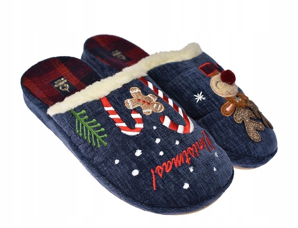 Kapcie komfortowe pantofle damkie domowe laczki SL12/23 nv roz. 37