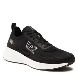 Półbuty męskie - Sneakersy EA7 Emporio Armani X8X149 XK349 N763 Black+Silver - grafika 1