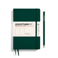 Notesy i bloczki - Notatnik Leuchtturm1917 Paperback B6+, Twarda Oprawa, Gładki, Forest Green - miniaturka - grafika 1