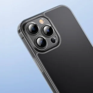 Baseus Frosted Glass Case etui pokrowiec do iPhone 13 Pro sztywna obudowa z żelową ramką czarny (ARWS000401) - Etui i futerały do telefonów - miniaturka - grafika 12