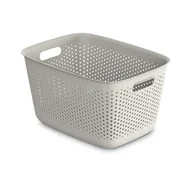 Pudła i pojemniki do przechowywania - POJEMNIK OPENSTORE 39X29X22CM 17L BEŻOWY (5550) - miniaturka - grafika 1