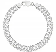 Bransolety męskie - Srebrna Bransoletka Męska Rombo 10,30 mm pr 925 Grawer Gratis - miniaturka - grafika 1