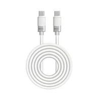 Kable USB - Kabel USB-C - USB-C MOCOLL 100W 1.5 m Biały - miniaturka - grafika 1