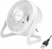 Gadżety USB - Wentylator USB LogiLink USB wentylator biurkowy 6'' biały - miniaturka - grafika 1
