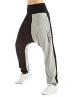 Spodnie damskie - WINSHAPE Winshape damskie spodnie treningowe haremki WH9 Yin/Yang Dance Fitness czas wolny sport czarny/szary melanż X-L WH9 - miniaturka - grafika 1