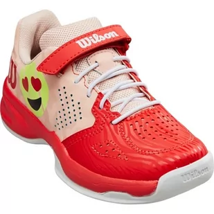 Buty do tenisa dziecięce Wilson Kaos Emo infrared/tropical peach/white - 33 - Tenis ziemny - miniaturka - grafika 1