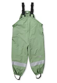 Spodnie i spodenki dla chłopców - Sterntaler Dziecięce spodnie przeciwdeszczowe, uniseks z podszewką, zielony, 80 - grafika 1