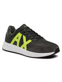 Sneakersy męskie - Armani Exchange Sneakersy XUX071 XV277 K518 Zielony - grafika 1