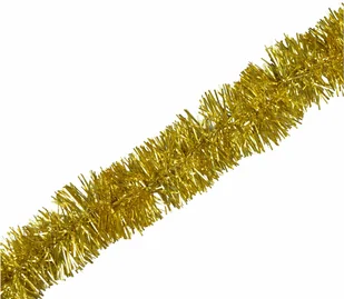 Łańcuch choinkowy girlanda złota - 200 x 6 cm - 1 szt. - Ozdoby bożonarodzeniowe - miniaturka - grafika 1