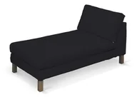 Pokrowce na meble - Dekoria pl pl Pokrowiec na szezlong Karlstad wolnostojący krótki czarny 80 x 160 x 80 cm Etna 732-705-00 - miniaturka - grafika 1