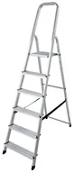 Drabiny - Drabina aluminiowa 6-stopniowa CORDA - miniaturka - grafika 1
