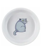 Miski dla kotów - TRIXIE Miska ceramiczna dla kota z nadrukiem 250 ml - miniaturka - grafika 1