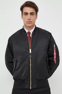 Alpha Industries kurtka bomber męski kolor czarny zimowa - Kurtki męskie - miniaturka - grafika 1