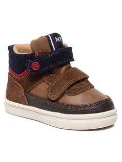 Buty dla chłopców - Mayoral Sneakersy 42266 Brązowy - grafika 1