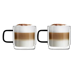 Vialli Design Komplet szklanek z podwójna ścianką Carbon 8555 2 x 320 ml - Szklanki - miniaturka - grafika 2