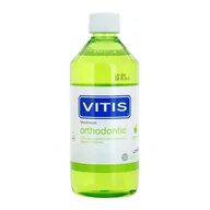 Płyny do płukania jamy ustnej - Vitis Vitis Orthodontic płyn do płukania jamy ustnej dla osób noszących aparaty ortodontyczne smak Apple Mint 500 ml - miniaturka - grafika 1
