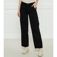 Spodnie damskie - Guess Jeans Spodnie cargo Relaxed fit - miniaturka - grafika 1