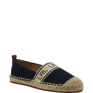 Espadryle damskie - LAUREN RALPH LAUREN Espadryle | z dodatkiem skóry - grafika 1