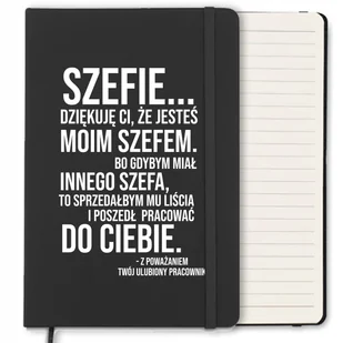 NOTES W LINIE 120 STRON PREZENT DLA SZEFA KIERONIKA LIDERA URODZINY ŚWIĘTA - Notesy i bloczki - miniaturka - grafika 1