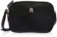 Torebki damskie - Tommy Hilfiger Damskie Poppy TH Crossover, czarne, Czarny - miniaturka - grafika 1