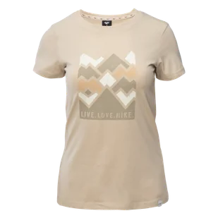 Damska Koszulka z krótkim rękawem HI-TEC LADY ALDYS M000261603 – Beżowy - Koszulki i topy damskie - miniaturka - grafika 1