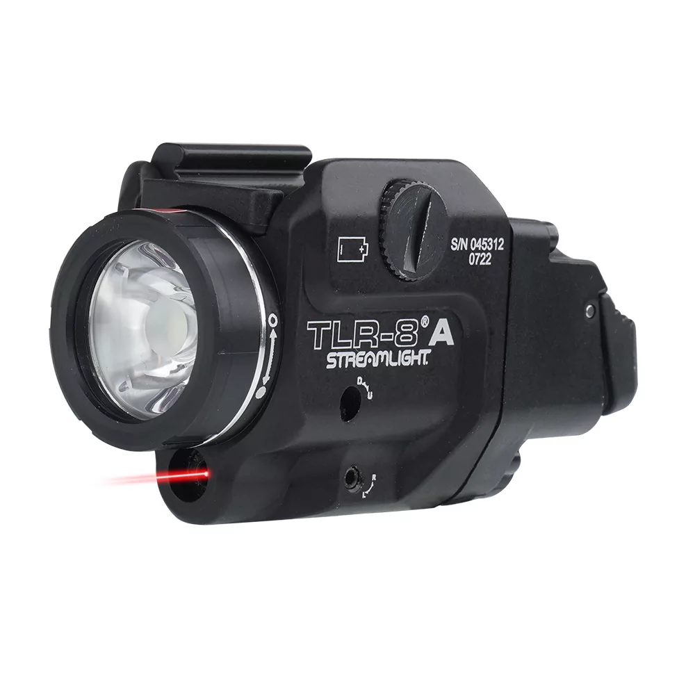 Streamlight - Latarka TLR-8A Flex z laserem - 500 lm - Czarna - L-69414