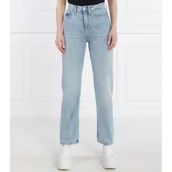 Spodnie damskie - Calvin Klein Jeans Jeansy | Straight fit | high rise - miniaturka - grafika 1
