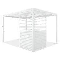 Kratki i pergole - Regulowany panel żaluzjowy do pergoli PREMIUM 3m, white - GUTROOF - miniaturka - grafika 1