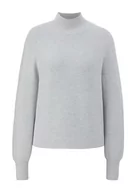 Swetry damskie - s.Oliver Sales GmbH & Co. KG/s.Oliver Damski sweter ze stójką, szary, 34 - miniaturka - grafika 1