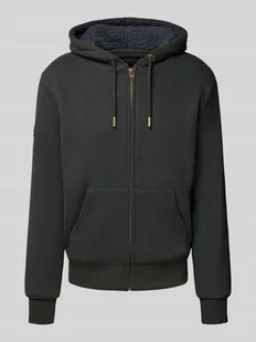 Bluza rozpinana z kapturem i kieszenią kangurką - Bluzy męskie - miniaturka - grafika 1