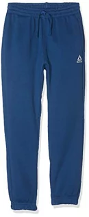 Spodnie i spodenki dla chłopców - Reebok Reebok chłopięce spodnie B Elem Ft niebieski Blau (Bunker Blue) 128 DM5154_Multicolor (Bunblu)_XS - grafika 1