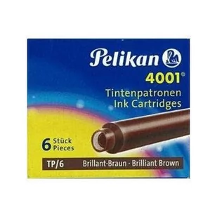 Pelikan NABOJE KRÓTKIE TP 6szt BRĄZOWE - Naboje i atramenty - miniaturka - grafika 2