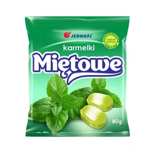 Jedność Karmelki Miętowe     80G - Cukierki - miniaturka - grafika 1