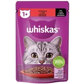 Mokra karma dla kotów - Whiskas, Karma dla Kotów, Saszetki, z Wołowiną, 28x85g - miniaturka - grafika 1