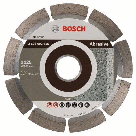 Bosch Diamentowa tarcza tnąca STANDARD FOR ABRASIVE 125x22,2mm 2 608 602 616