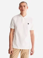 Koszulki męskie - Koszulka polo męska Timberland TB0A26N4 L Biała (196010301166). Koszulki polo męskie - miniaturka - grafika 1