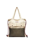 Torby podróżne - Hunter Torba weekendowa HTR-B-005-07 Beżowy - miniaturka - grafika 1