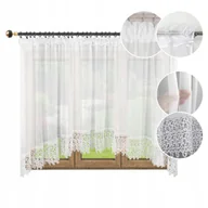 Firany - FIRANA Dekoracyjna 130X200 Z GIPIURĄ 20CM Gotowa DO SALONU KUCHNI POKOJU - miniaturka - grafika 1