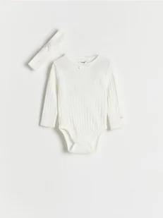 Reserved - Body z opaską - złamana biel - Komplety dla niemowląt - miniaturka - grafika 1