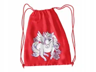 Worki na buty - WOREK DO SZKOŁY WF/BUTY UNICORNE KONIE+IMIĘ - miniaturka - grafika 1