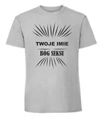 Koszulki i topy damskie - Damska koszulka z nadrukiem - Boska 30 latka Pastelowy szary S - miniaturka - grafika 1