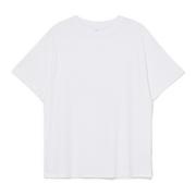 Koszulki i topy damskie - Cropp - Biały T-shirt oversize - Biały - miniaturka - grafika 1