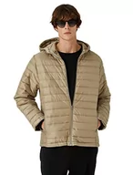 Bluzy męskie - Koton Męska bluza z kapturem i kieszeniami, szczegółowa, beżowy (050) - miniaturka - grafika 1