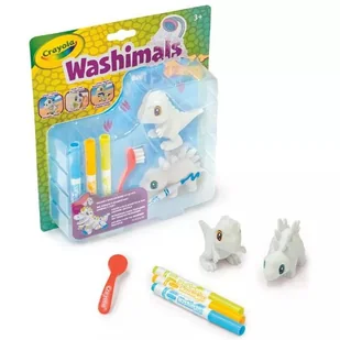 Crayola Washimals: Zestaw figurek dinozaurów do prania - 2 szt. - Zabawki kreatywne - miniaturka - grafika 1