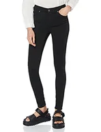 Spodnie damskie - VERO MODA Dżinsy damskie slim fit VMLUX NW, Czarny Czarny, XL - miniaturka - grafika 1
