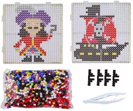 Prace ręczne dla dzieci - Koraliki Do Prasowania Zestaw Prasowanki 2W1 2000 Szt 2 Szablony Pirat I Statek Piracki - miniaturka - grafika 1