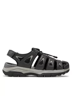 Skechers Sandały Tresmen-Outseen 204111/GRY Szary - Klapki i japonki męskie - miniaturka - grafika 1