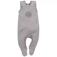 Śpiochy dla niemowląt - Pinokio Dziecięcy kombinezon Hello, 100% cotton grey with suns, unisex rozm. 50-68 (50), szary, 50 - miniaturka - grafika 1